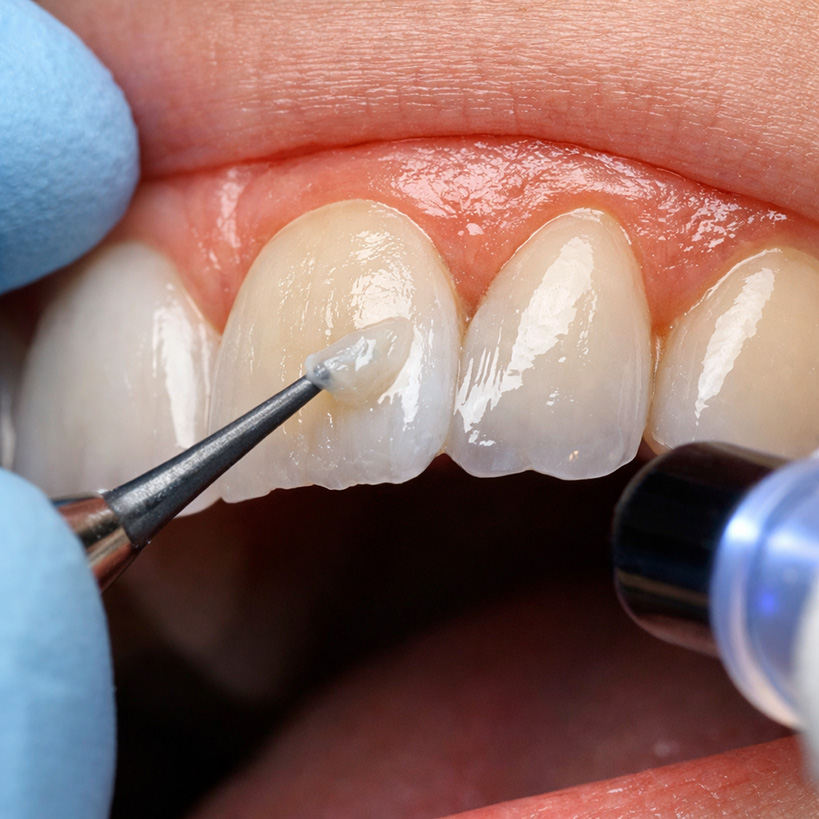 Τοποθέτηση όψεων ρητίνης με την τεχνική dental bonding από οδοντίατρο